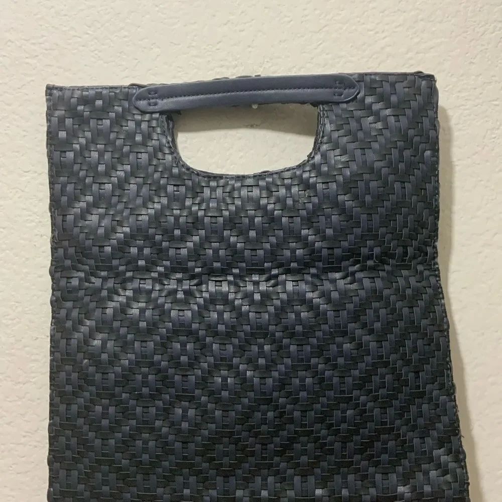 Anthropologie Woven Vegan Leather handbag